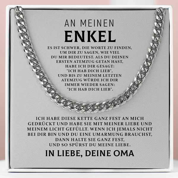 Halskette - An meinen Enkel (von Oma)