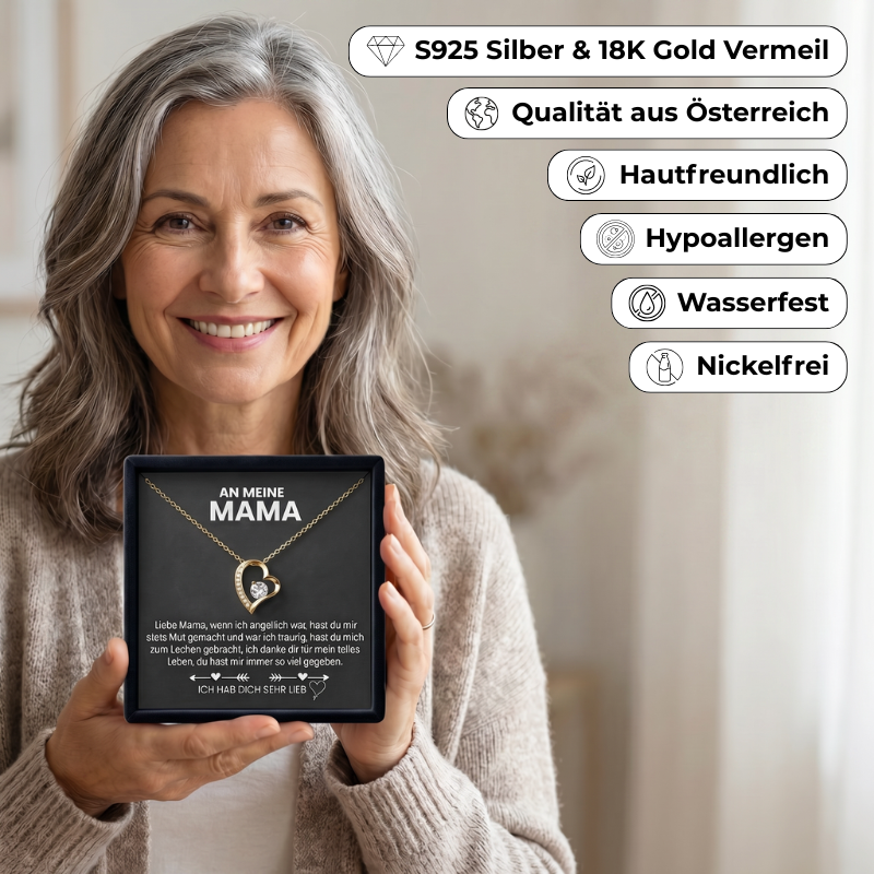 Herz Halskette - An meine Mama