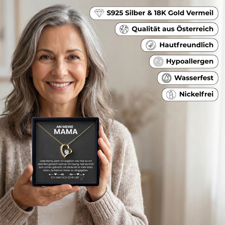 Herz Halskette - An meine Mama