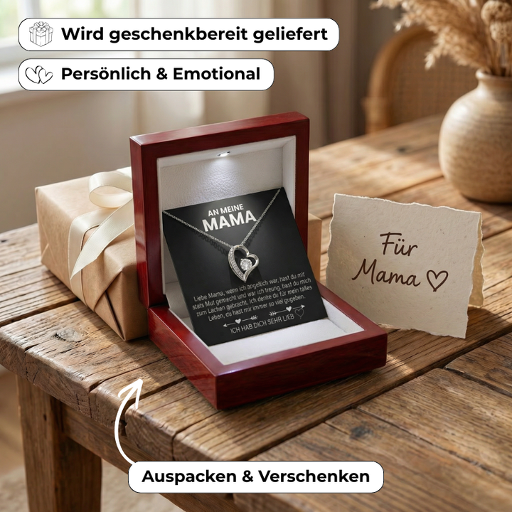Herz Halskette - An meine Mama