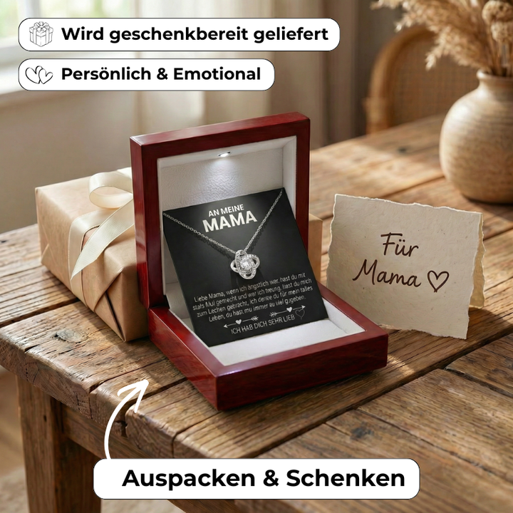 Liebesknoten Halskette - An meine Mama