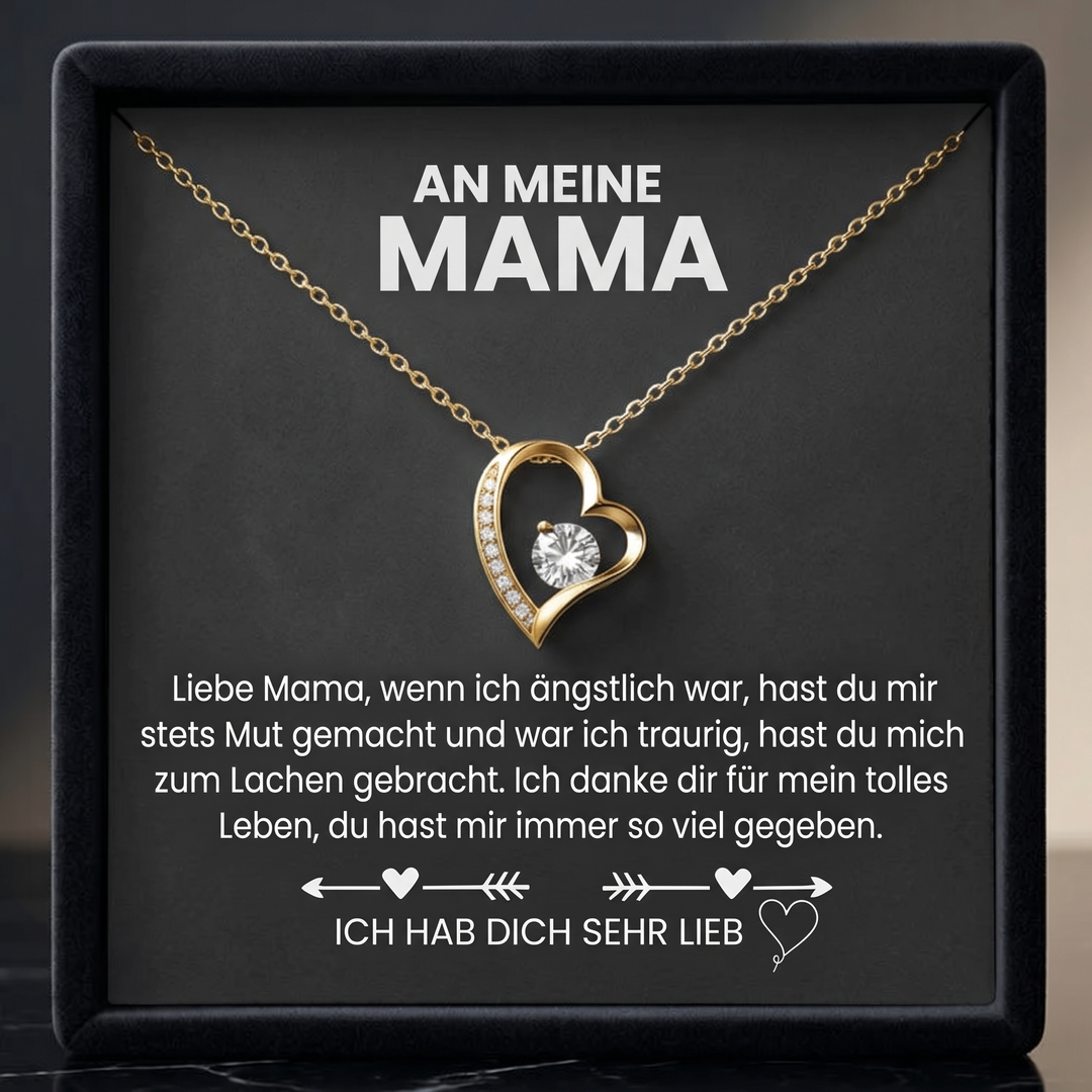 Herz Halskette - An meine Mama