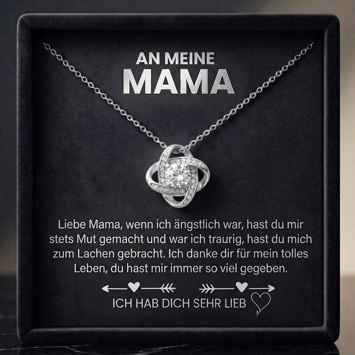 Liebesknoten Halskette - An meine Mama