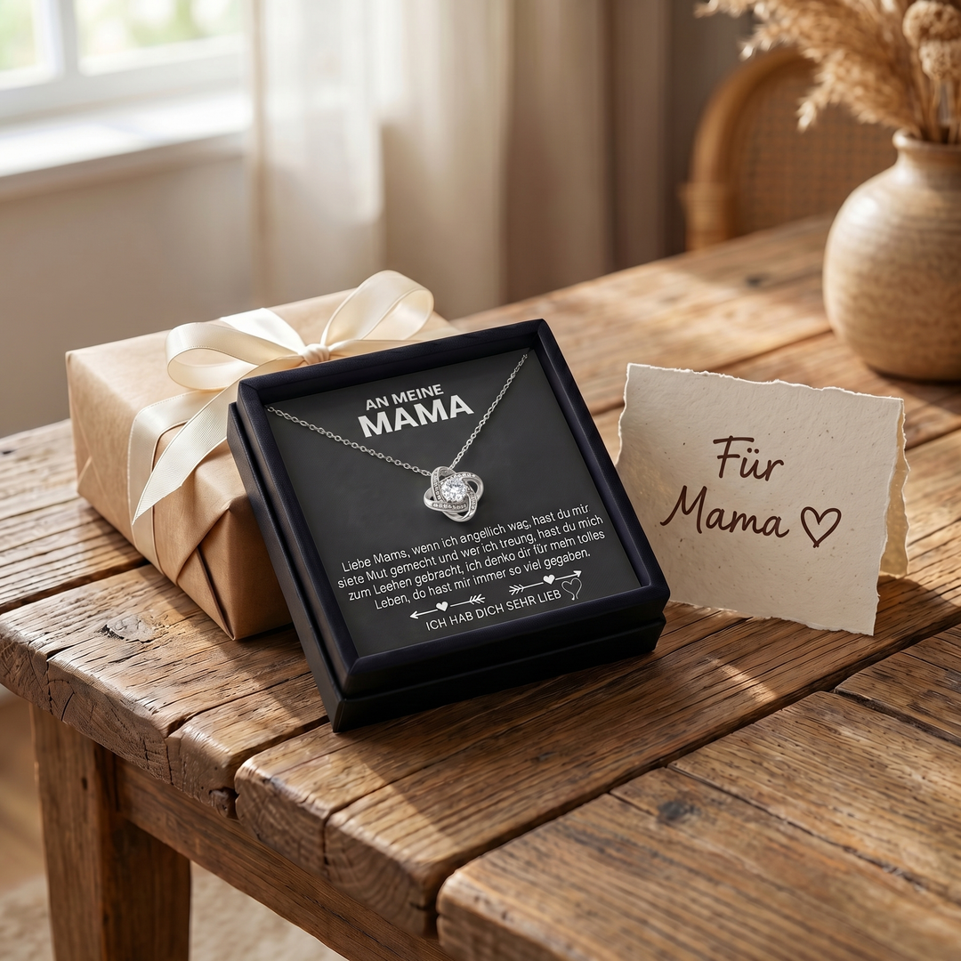 Liebesknoten Halskette - An meine Mama