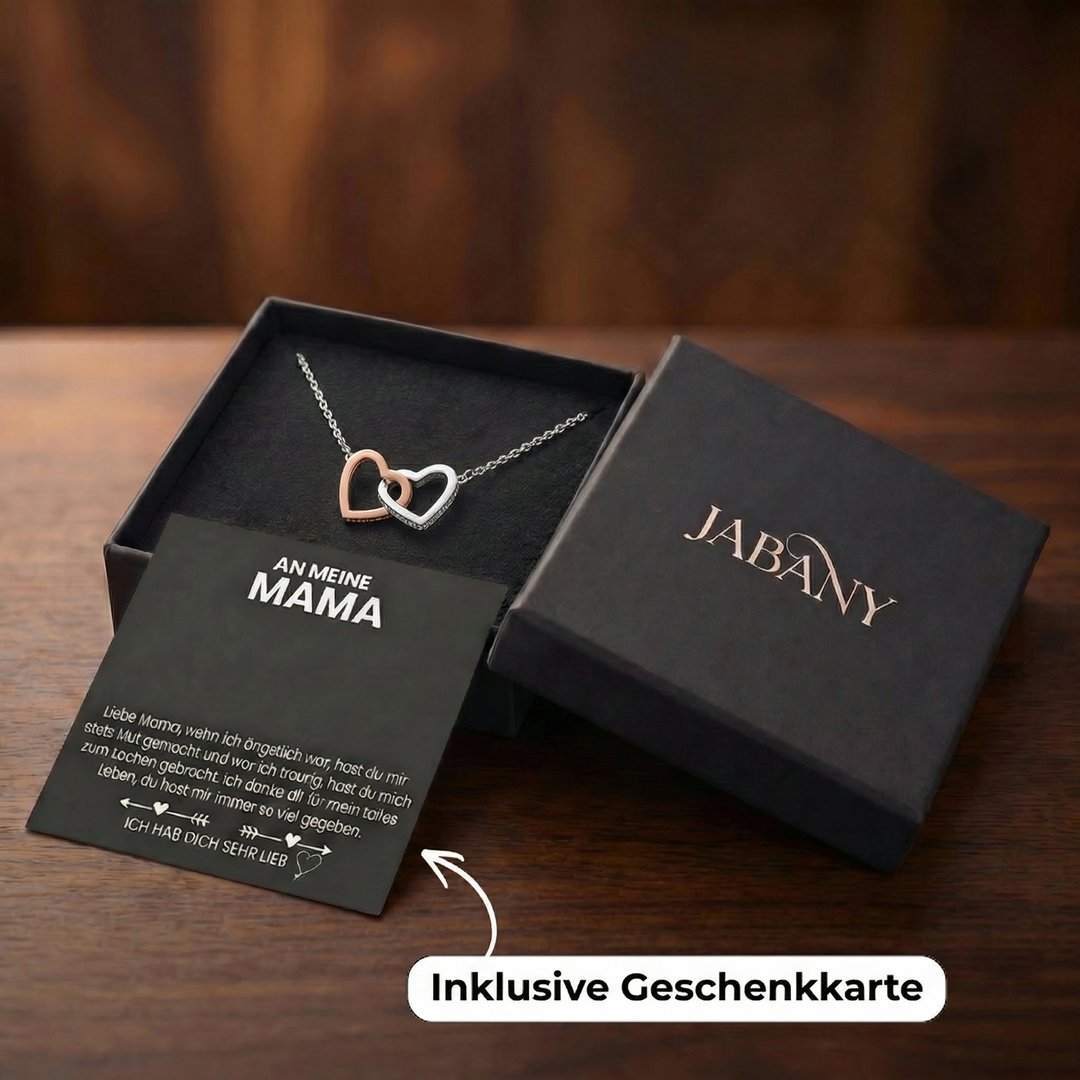 Doppelherz Halskette - An meine Mama