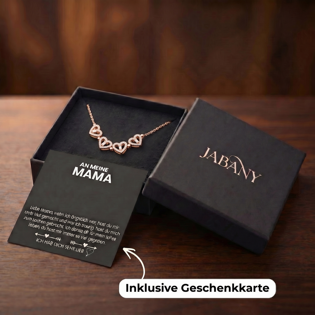 Kleeblatt Halskette - An meine Mama