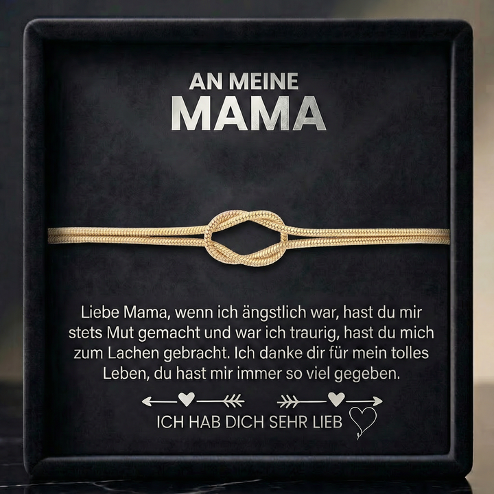 Liebesknoten Armband - An meine Mama