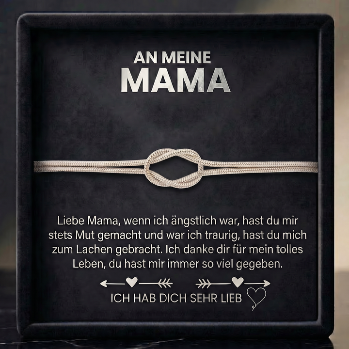 Liebesknoten Armband - An meine Mama