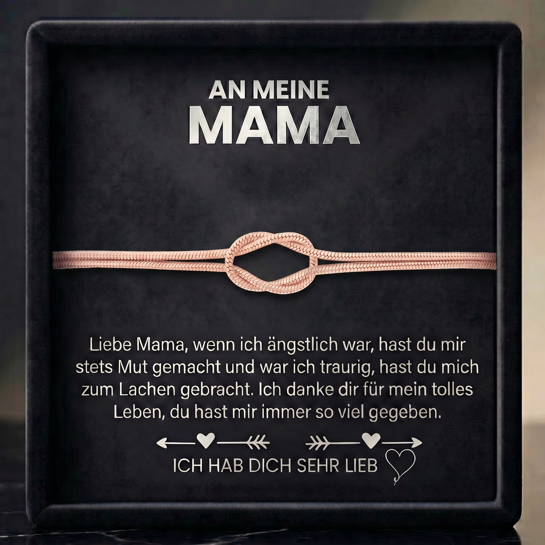 Liebesknoten Armband - An meine Mama