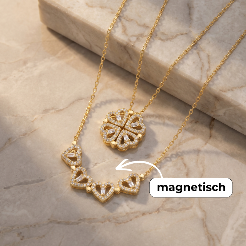 Kleeblatt Halskette - An meine Mama